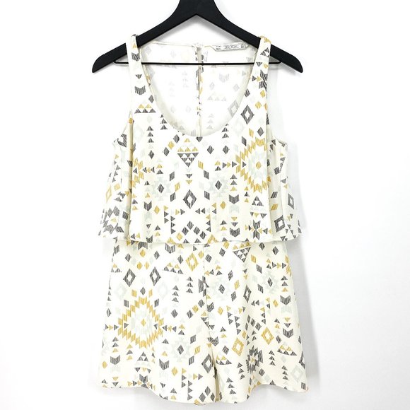 ZARA Trafaluc Aztec Print Romper - Picture 1 of 16